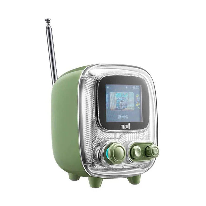 Divoom Tiivoo-2 Bluetooth Mini Speaker - Vintage Green - Tashqila Divoom Tiivoo-2 Bluetooth Mini Speaker - Vintage Green - Tashqila